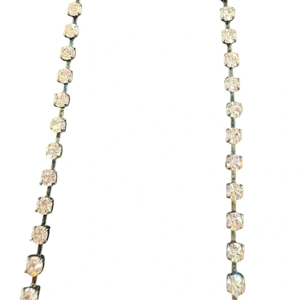 Loren Ralph Loren Silver Rhinestone Necklace - Picture 4 of 8